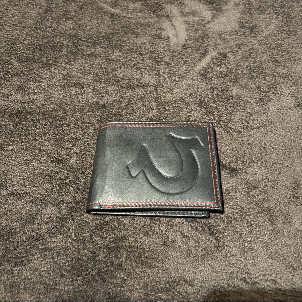 Brand New True Religion Black Leather Wallet